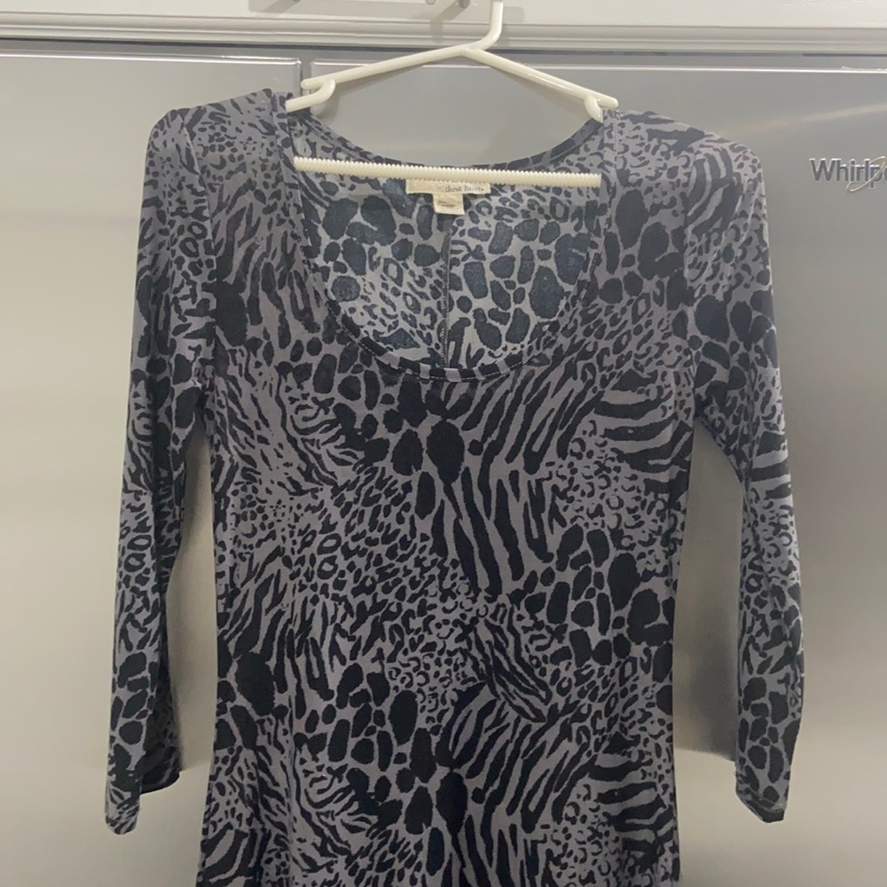 Gorgeous long sleeve animal print dress